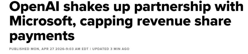 OPENAI AND MICROSOFT $MSFT JUST ANNOUNCED AN AMENDED PARTNERSHIP AGREEMENT