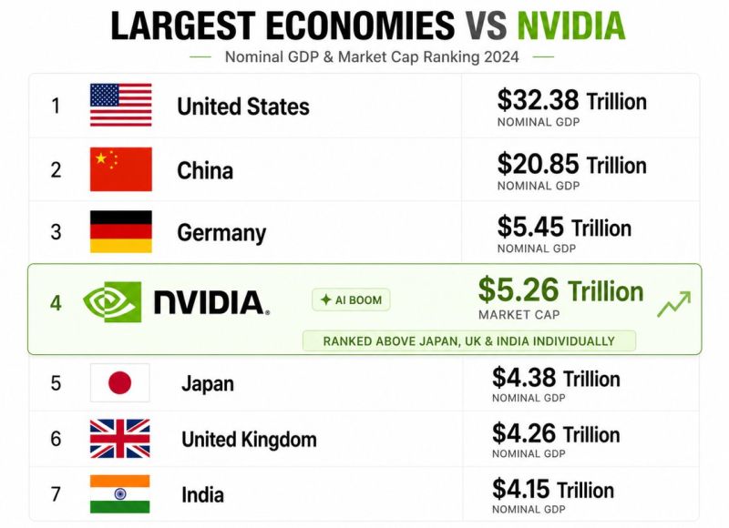 I know that comparing market cap with country GDP does not make too much economic sense.