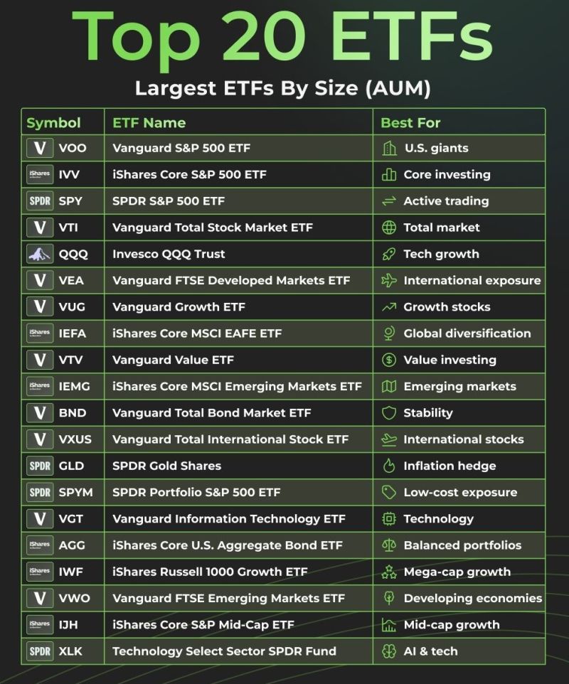 Top 20 ETFs