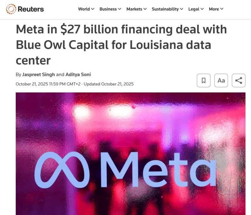 💥 Meta is building a $27 BILLION data center in Louisiana…