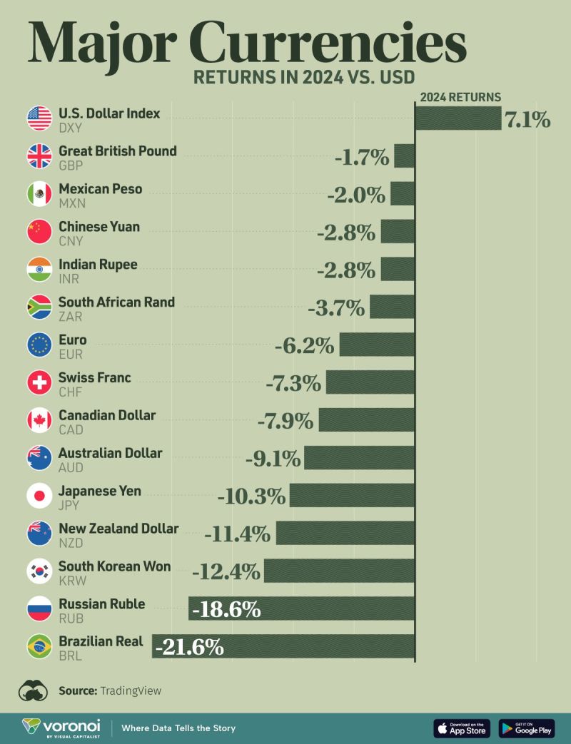 U.S. Dollar vs. World Currencies in 2024