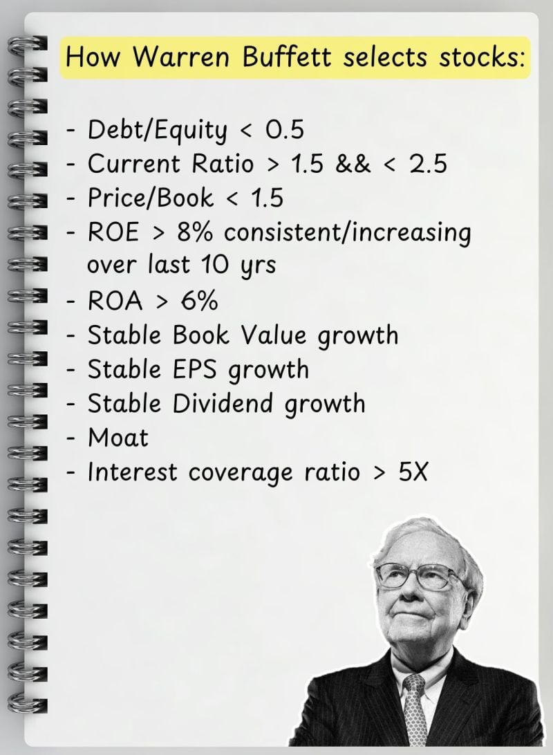 Pick stocks like Warren Buffet