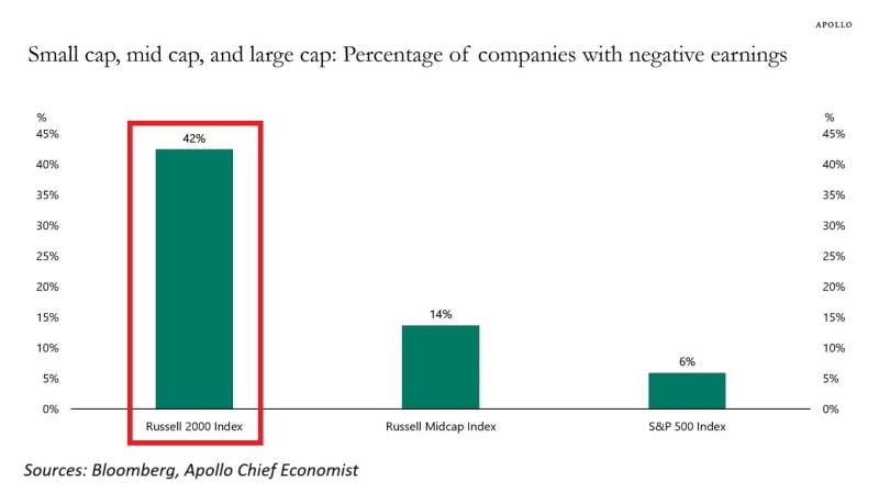 🚨42% OF US SMALL-CAP COMPANIES ARE UNPROFITABLE🚨