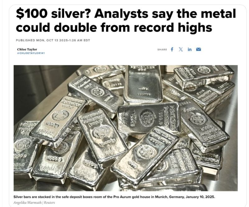 Silver to hit $100 by the end of 2026 says BNP Paribas and Solomon Global