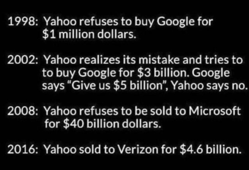 Don't be Yahoo