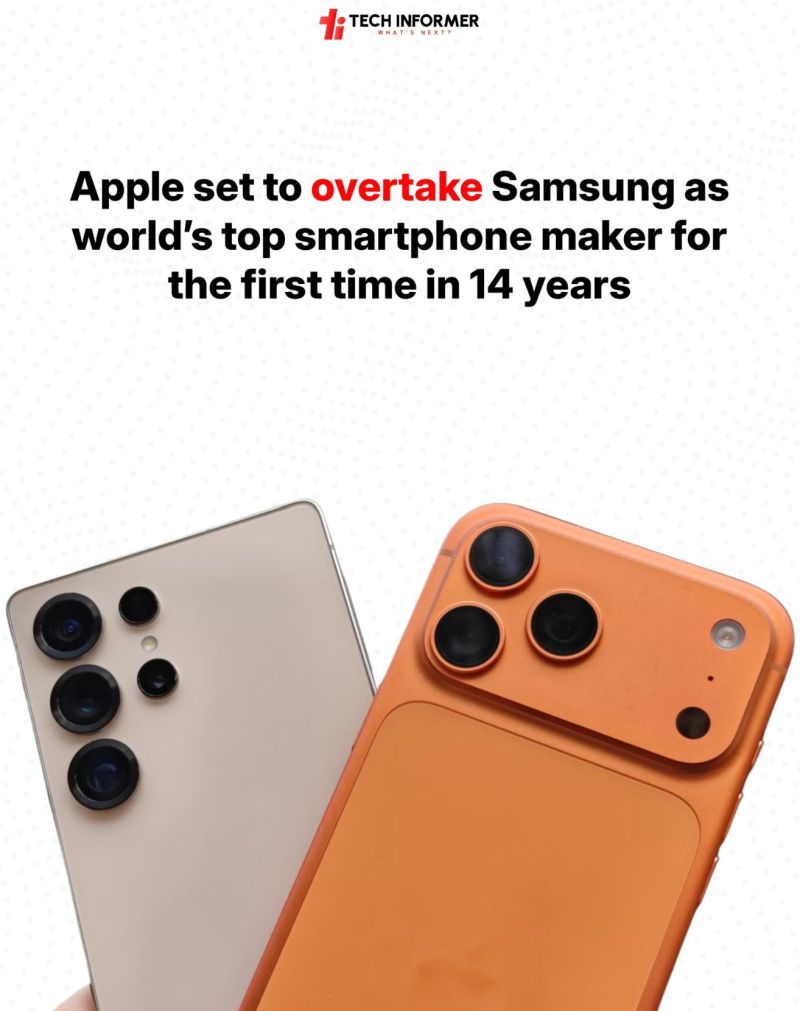 Apple $AAPL is set to ship more smartphones than Samsung in 2025