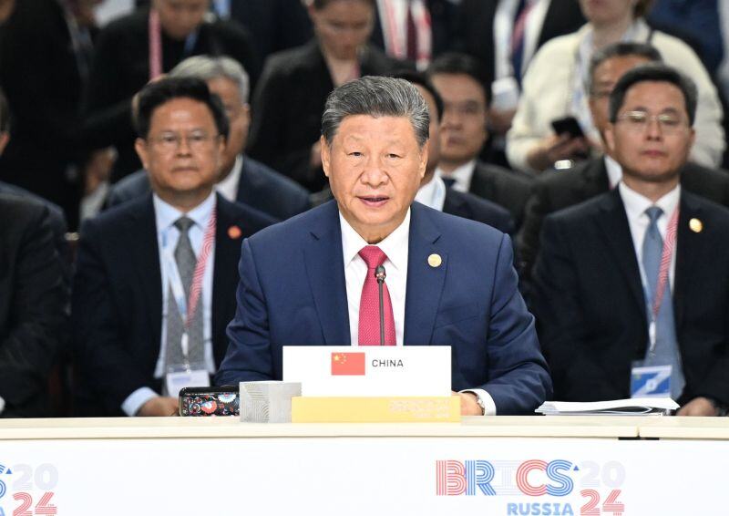 JUST IN: Chinese President Xi Jinping says BRICS must promote a new financial system.