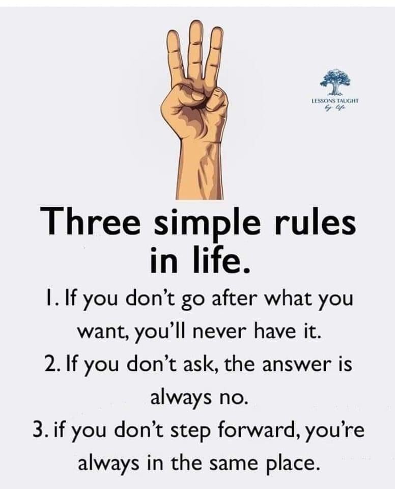 3 simple rules in life