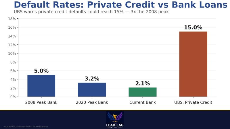 UBS says private credit defaults could hit 15%.