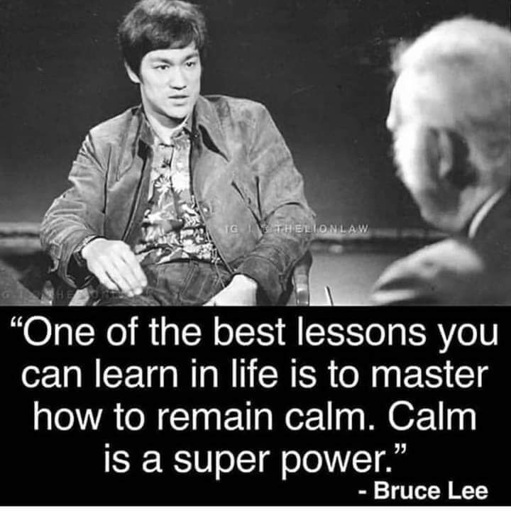 Inspirational quote from Bruce Lee