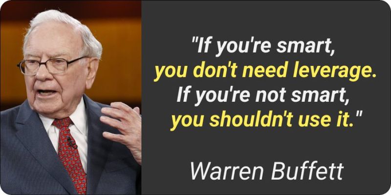 Margin & options are fun on the way up but BRUTAL on the way down. Warren Buffett said it best: