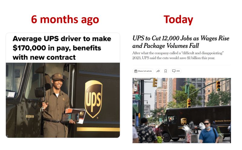 BREAKING: UPS, $UPS, to cut 12,000 jobs after what its CEO called a 