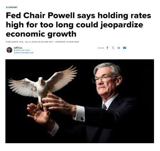 Federal Reserve Chair Jerome Powell on Tuesday expressed concern that holding interest rates too high for too long could jeopardize economic growth.