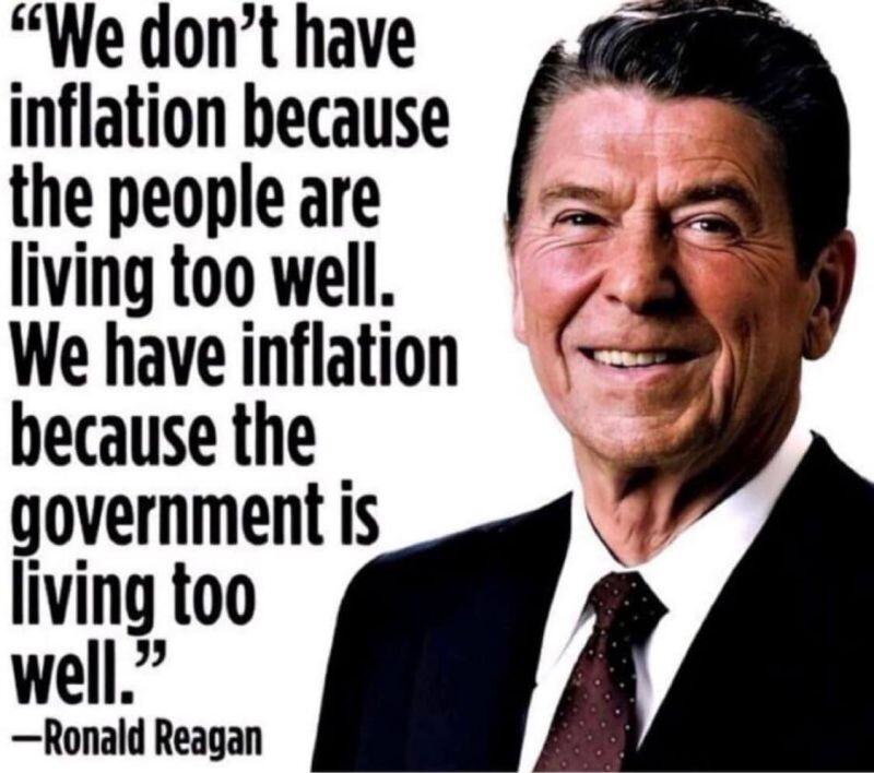 Some wise words by Reagan