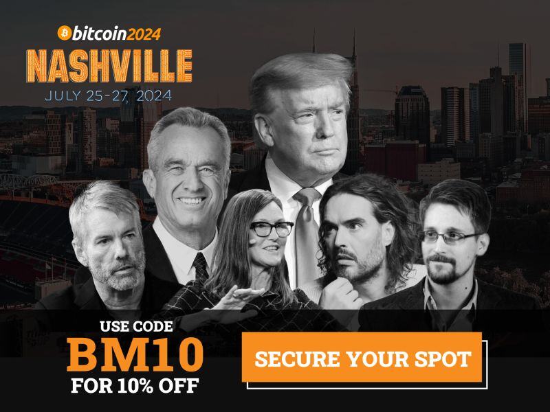 Speakers at the Bitcoin 2024 Conference in Nashville US
