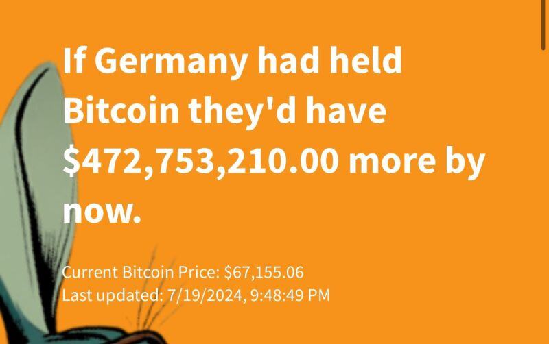 There is a website tracking the German Bitcoin losses in real time: