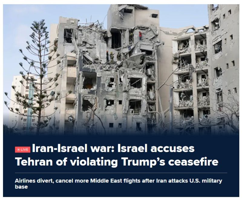 Israel says ceasefire has been violated — Iran denies