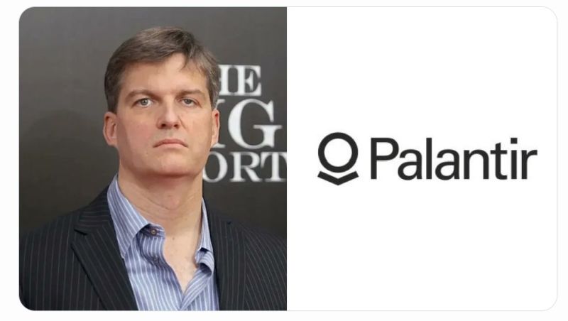 Michael Burry warns Palantir could crash -99% to 1$.