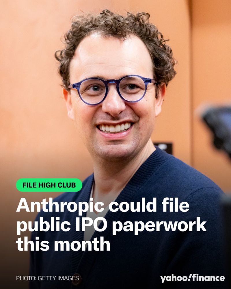Anthropic is preparing to file publicly for its mega-IPO as soon as the end of this month, per Bloomberg.