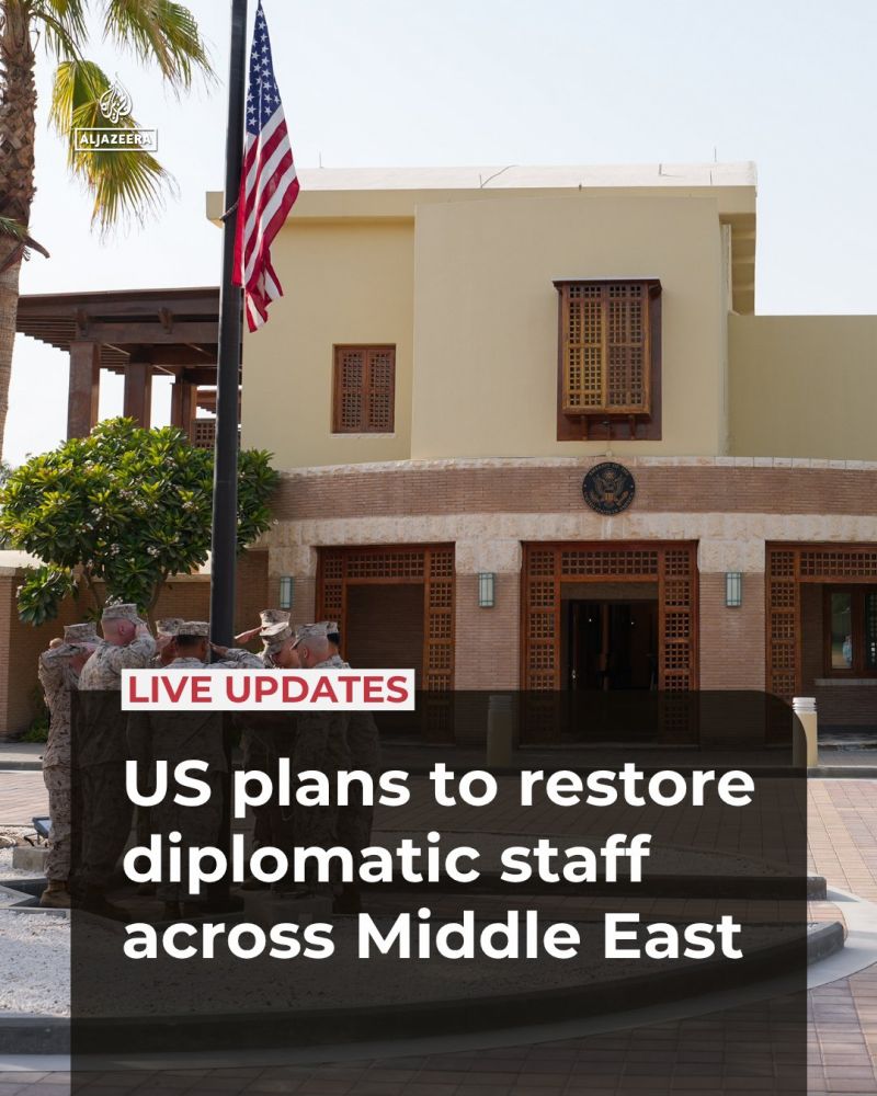 The US plans to restore diplomatic personnel to embassies across the Middle East after withdrawing staff due to the war on Iran, Reuters reports.