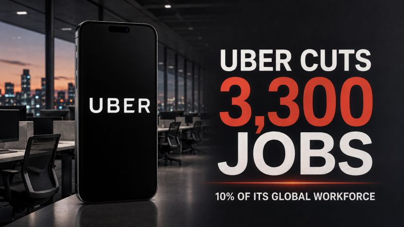Uber is cutting 3,300 jobs, about 10% of its global workforce, in a massive restructuring.