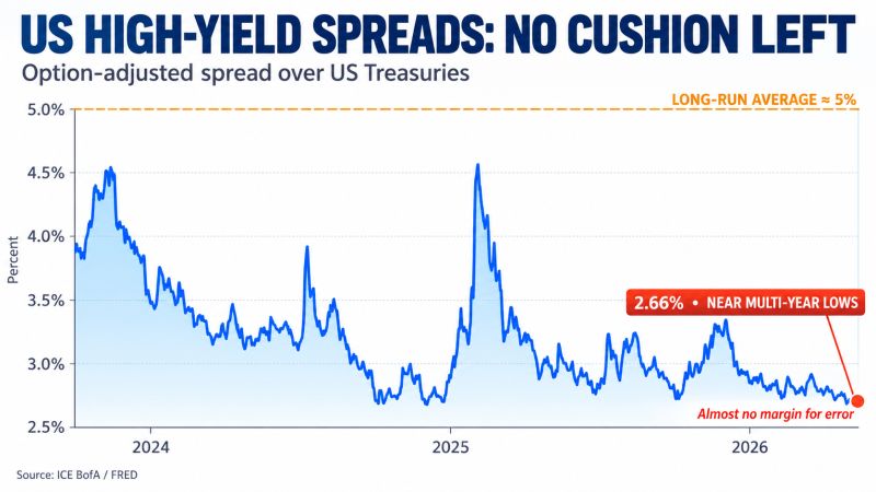 Junk bonds are pricing in perfection.