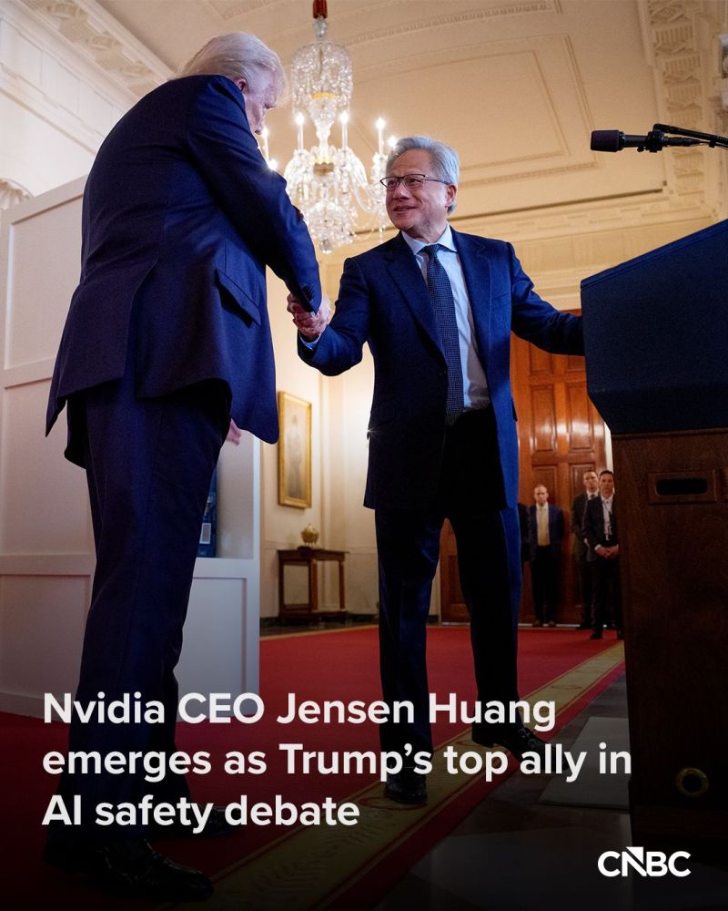 Nvidia CEO Jensen Huang’s position as the leader of the world’s most valuable company and the chipmaker at the heart of the AI boom has earned him U.S. President Donald Trump’s favor.
