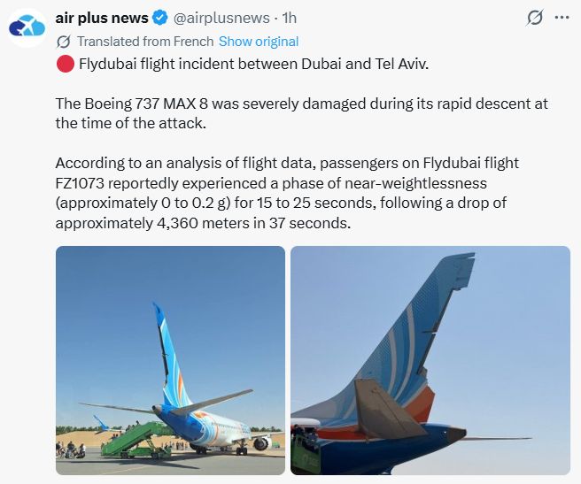A routine Dubai–Tel Aviv flight turned into a midair emergency