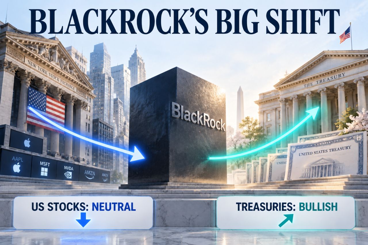 BLACKROCK JUST CUT US STOCKS TO NEUTRAL AND TURNED BULLISH ON TREASURIES