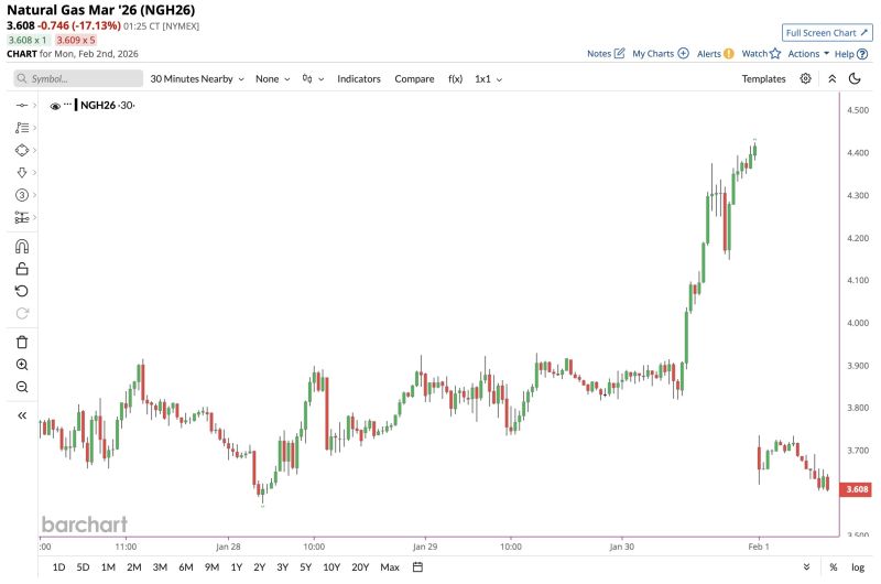 Natural Gas getting dumped 📉📉