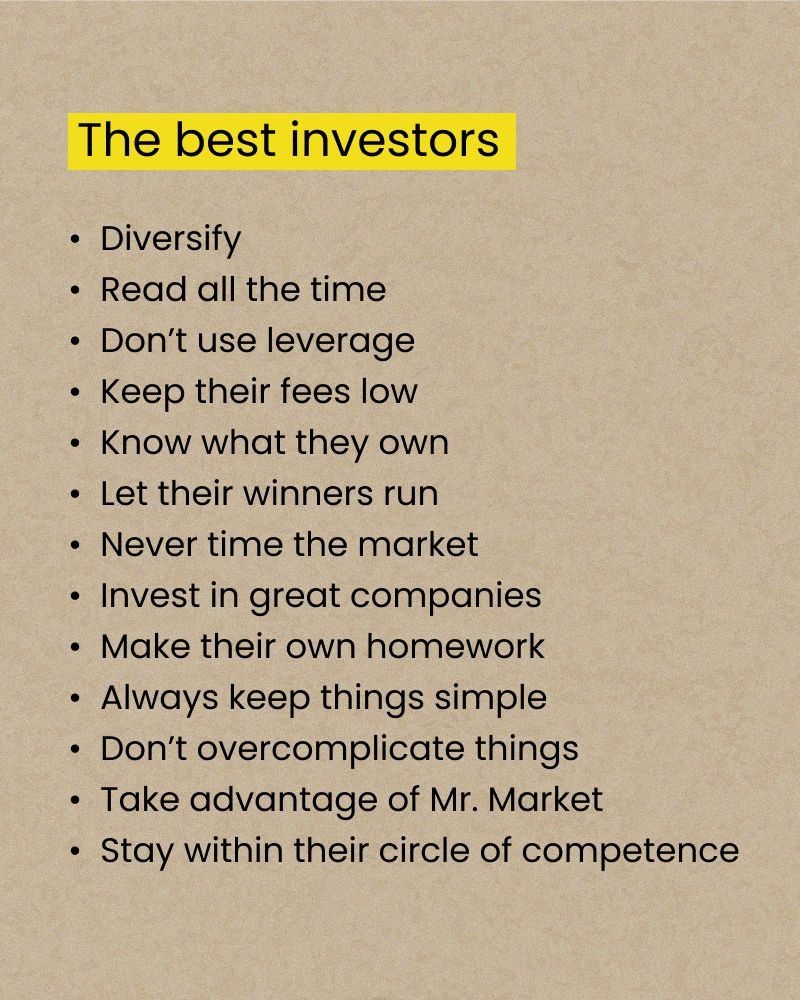 The best investors