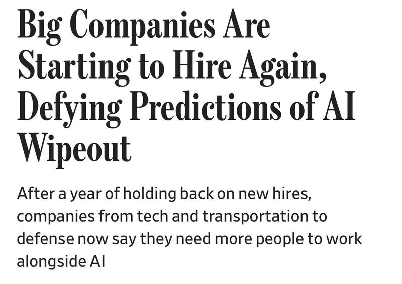 Narrative violation. WSJ yesterday.
