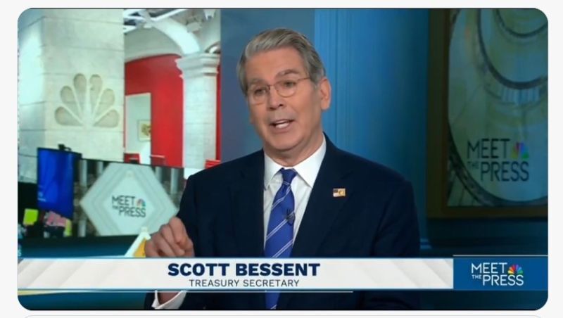 Scott Bessent now says the Biden-era jobs tally will be revised down by ~800,000 next week