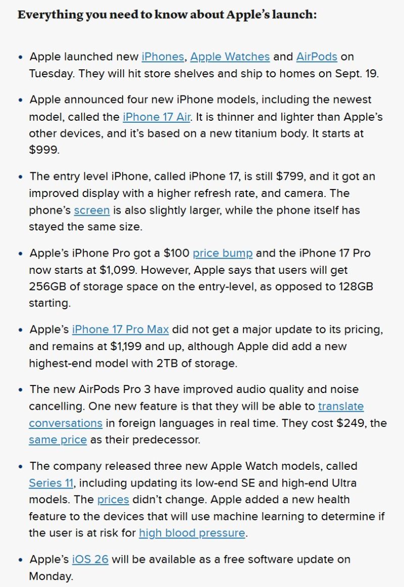Everything Apple just announced: