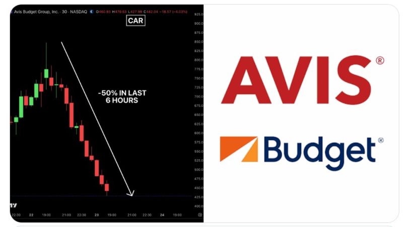 In case you missed it... Avis Budget Group $CAR crashed 50% in just 6 hours.