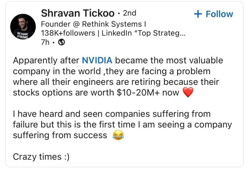 Is Nvidia suffering from SUCCESS?