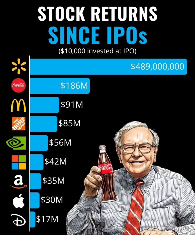 Stock returns since IPO