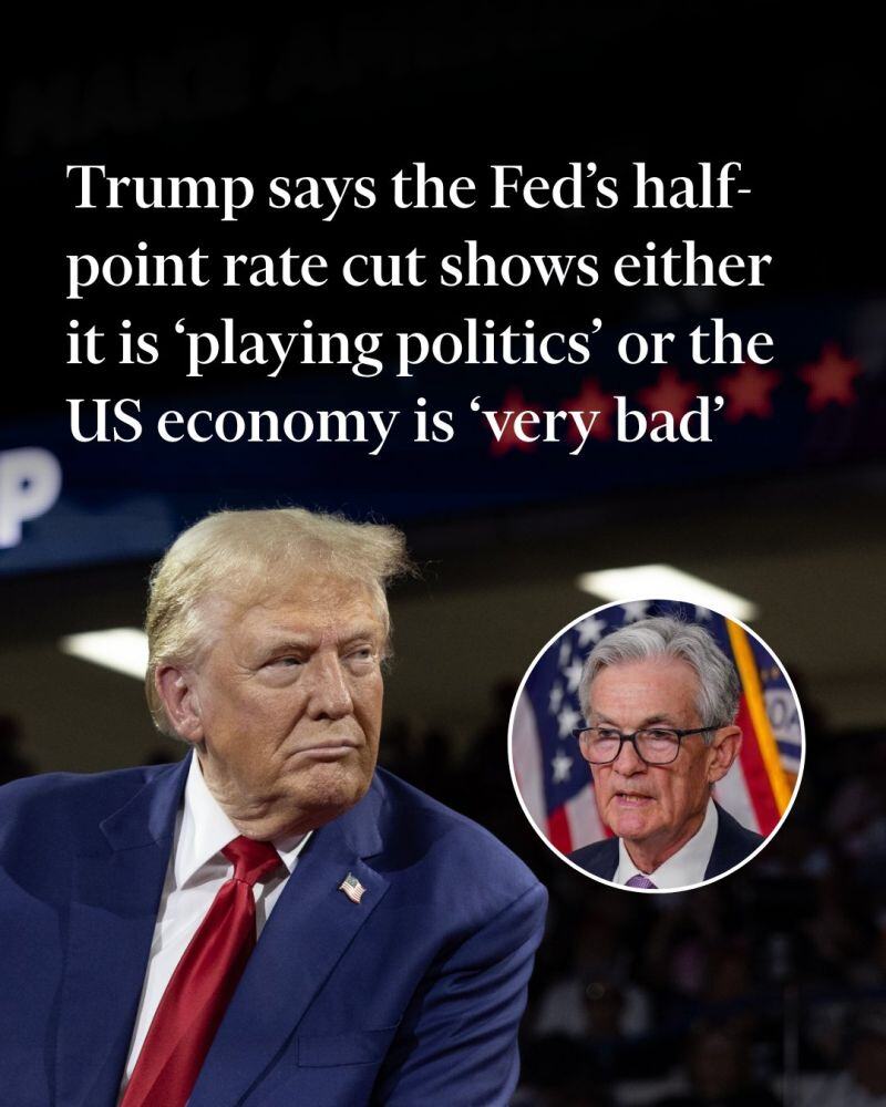 The former president had in February said Federal Reserve chair Jay Powell, a registered Republican, would cut interest rates to 'help the Democrats'.