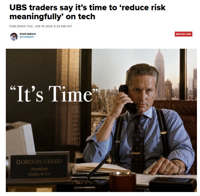 Reduce Risk Now in Tech Stocks, warns UBS Trade Desk