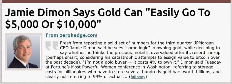 I’m not a gold buyer, it costs 4% to own it,”