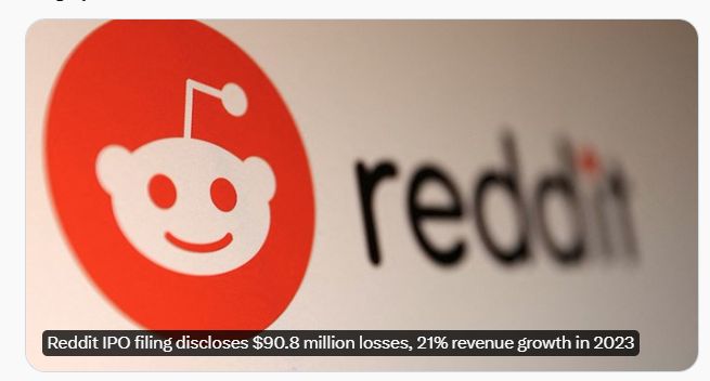 Reddit made its IPO filing public ahead of a planned stock market debut in March.