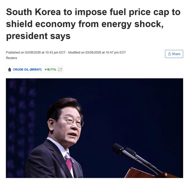 South Korea and Taiwan imposed fuel price caps to shield their economies from rising oil costs after the Middle East conflict.