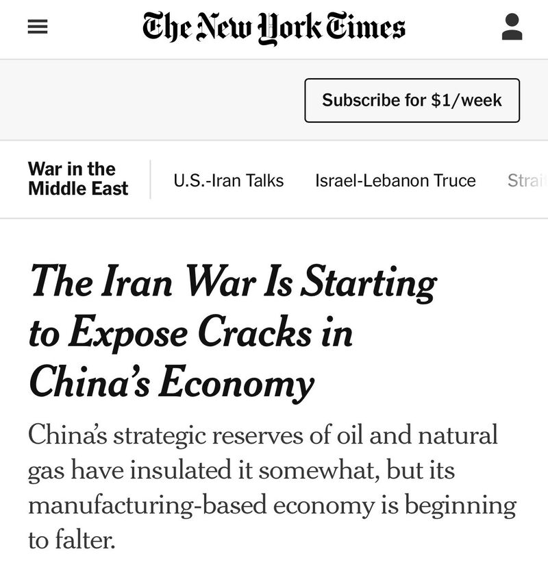 On the other side of the world, China’s economic signals are shifting.