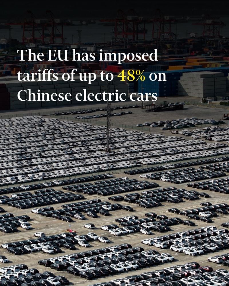 Brussels will impose tariffs of up to almost 50 per cent on Chinese electric vehicles, brushing aside German government warnings that the move could spark a trade war with Beijing.