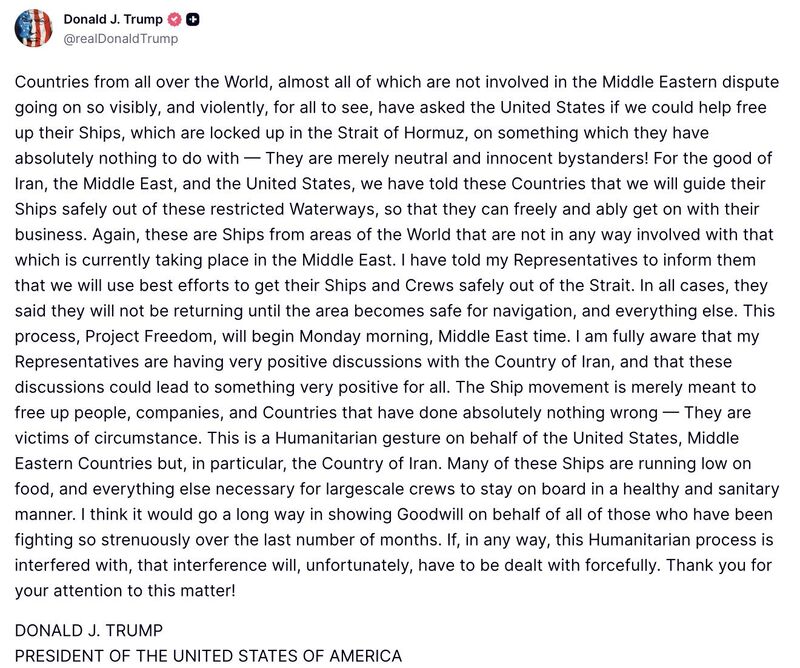 Trump just announced 