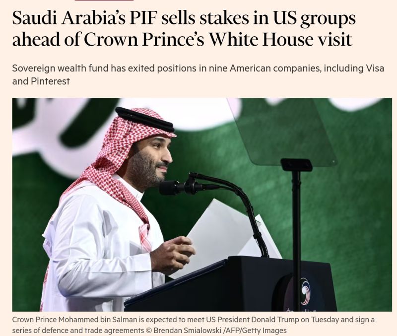 Major Move from Saudi Arabia’s PIF — Right Before a White House Visit