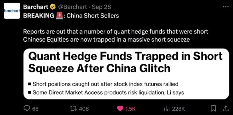 STILL BREAKING 🚨 China Short Sellers