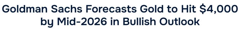 🚨 Goldman Sachs has doubled down on its optimistic forecast for gold, maintaining a structural bullish view on the precious metal