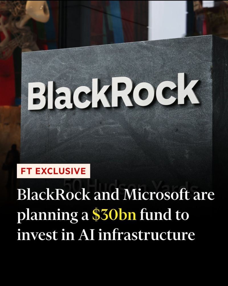 BlackRock is preparing to launch a more than $30bn artificial intelligence investment fund