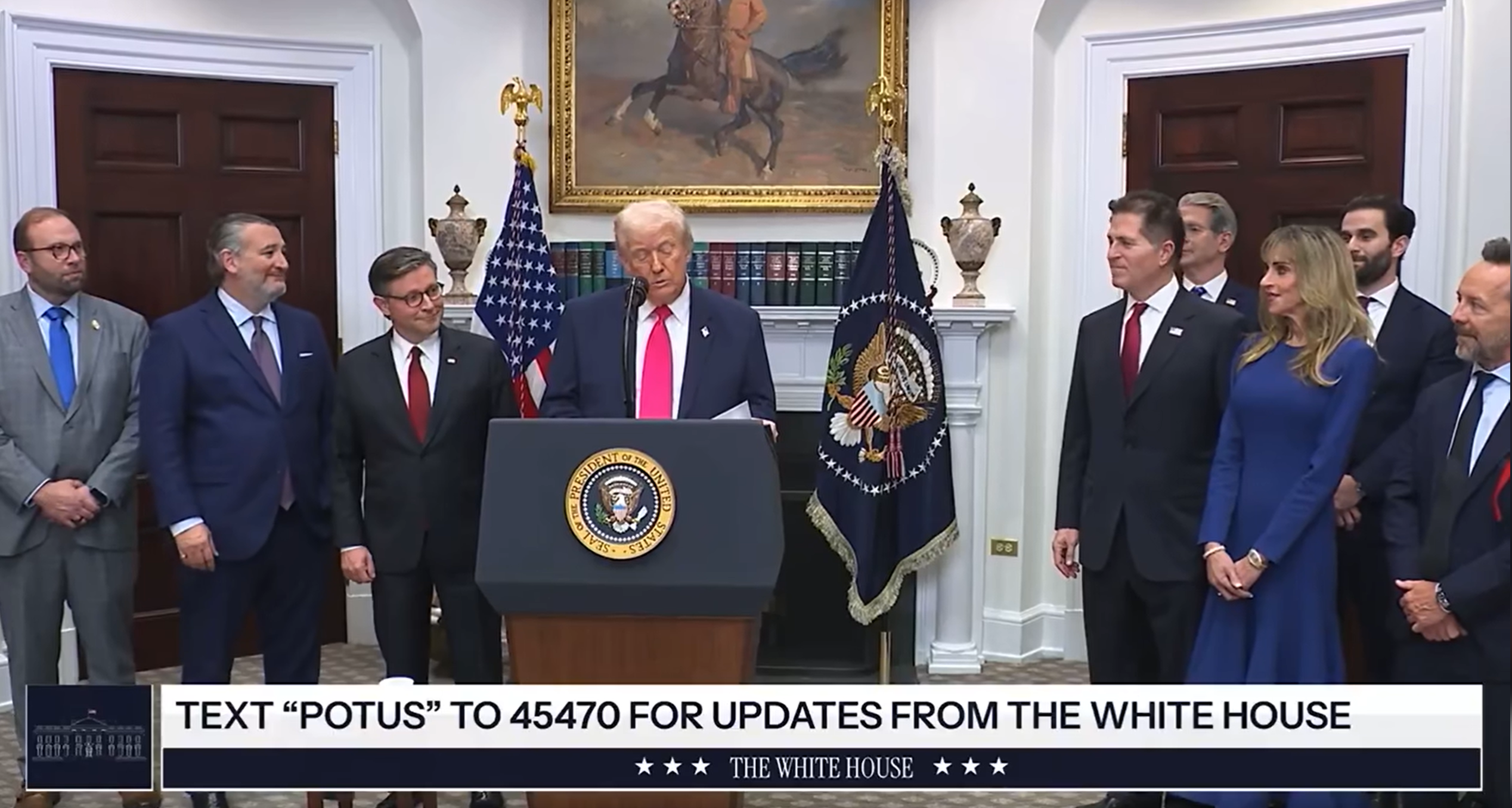 TRUMP: “I guess a potential Fed Chair is here too…I don’t know, are we allowed to say that? Thank you Kevin.”